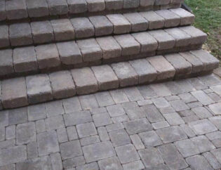 brick walkway and stairs brick stairs